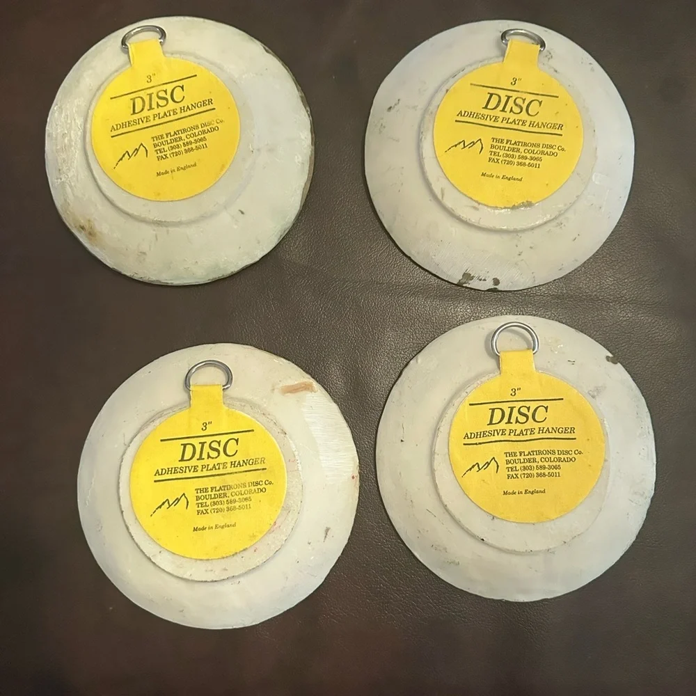 4 fairy wall plates